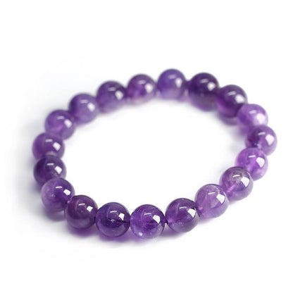 Natural Crystal Bracelet for Women Dreamy Amethyst Beaded DIY Purple Natural Gemstone Friendship Jewelry