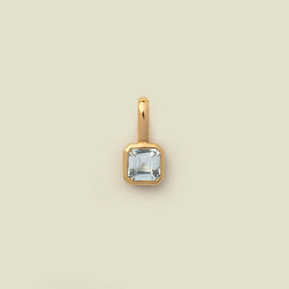 Titanium Steel Color Retention Colorful 12 Birthstone Pendant DIY Accessories Women Twelve Birthstone Cubic Zirconia Pendant Clavicle