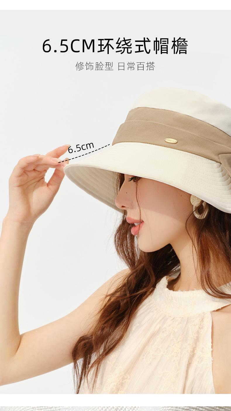 [Special Offer] Spring Summer Women's Sun Hat Outdoor Casual Sun Hat Face Slimming Sun Protection Hat Bowknot Fisherman Hat