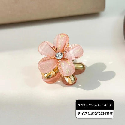 Internet Celebrity Camellia Women's Hair Claw Clip Internet Celebrity Braided Flower Bangs Hair Clip Women's Fashion Versatile