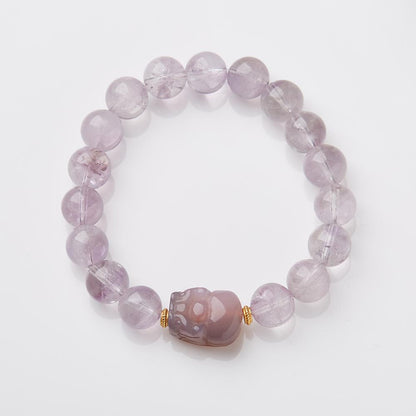 Nine Purple Fire Bracelet for Women Amethyst Purple Phantom Design Crystal Gemstone DIY Bracelet Collection