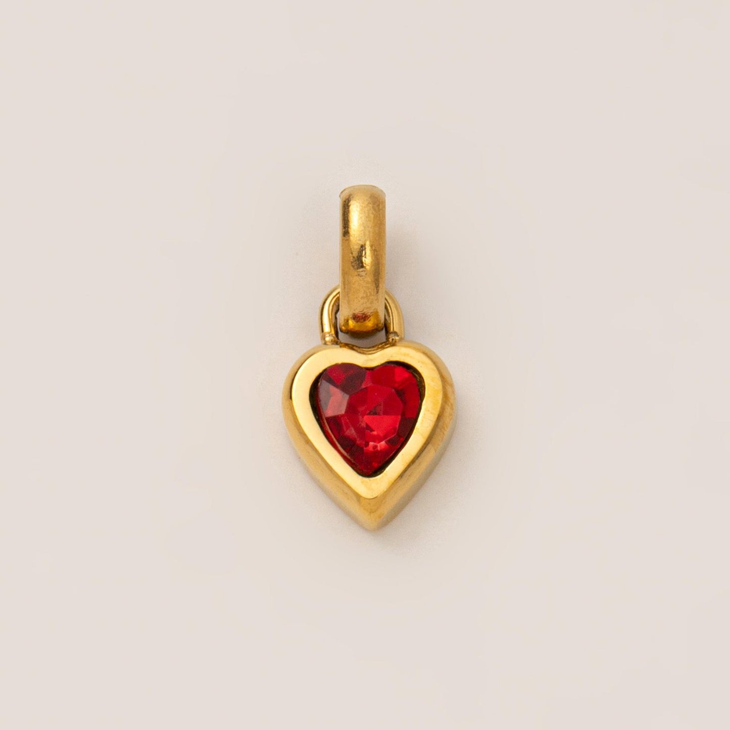 Titanium Steel Necklace Rectangular December Birthstone Pendant Colorful Zircon Clavicle Chain for Women Color Retention 18K Gold Plated Color Retention