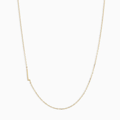 Titanium Steel High Color Retention 26 Letters Capital Initial Necklace for Women Clavicle Chain Gold Plated