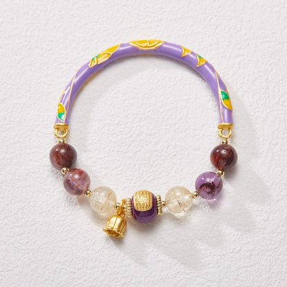 Xianji Same Style Half-Life Natural Sunstone Bracelet for Women Lily of the Valley Ruyi Half Bracelet Best Friend Gift