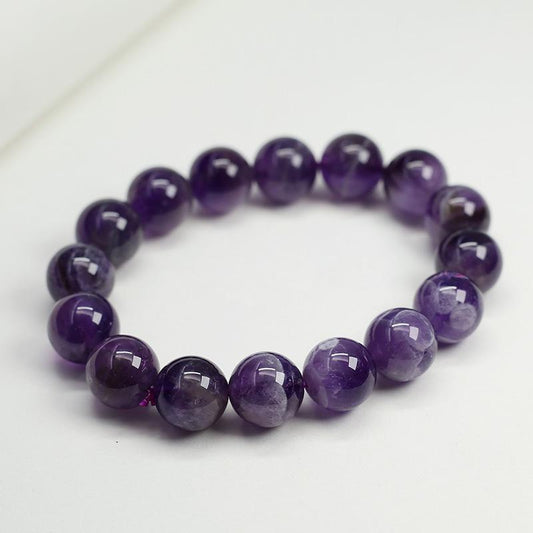 Natural Crystal Bracelet for Women Dreamy Amethyst Beaded DIY Purple Natural Gemstone Friendship Jewelry