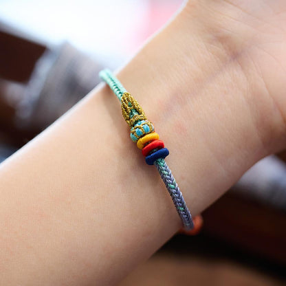 Changshu Seven Wisdom Bracelet Seven Colors Lucky Pen Good Luck DIY Braided Red String Gift for Men and Women High School Exam