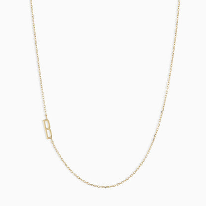 Titanium Steel High Color Retention 26 Letters Capital Initial Necklace for Women Clavicle Chain Gold Plated