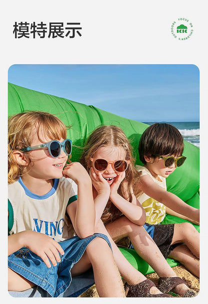 Children's Sunglasses Polarized Foldable Boys Girls Sun Glasses Baby UV Protection Eye Protection Trendy Fashion