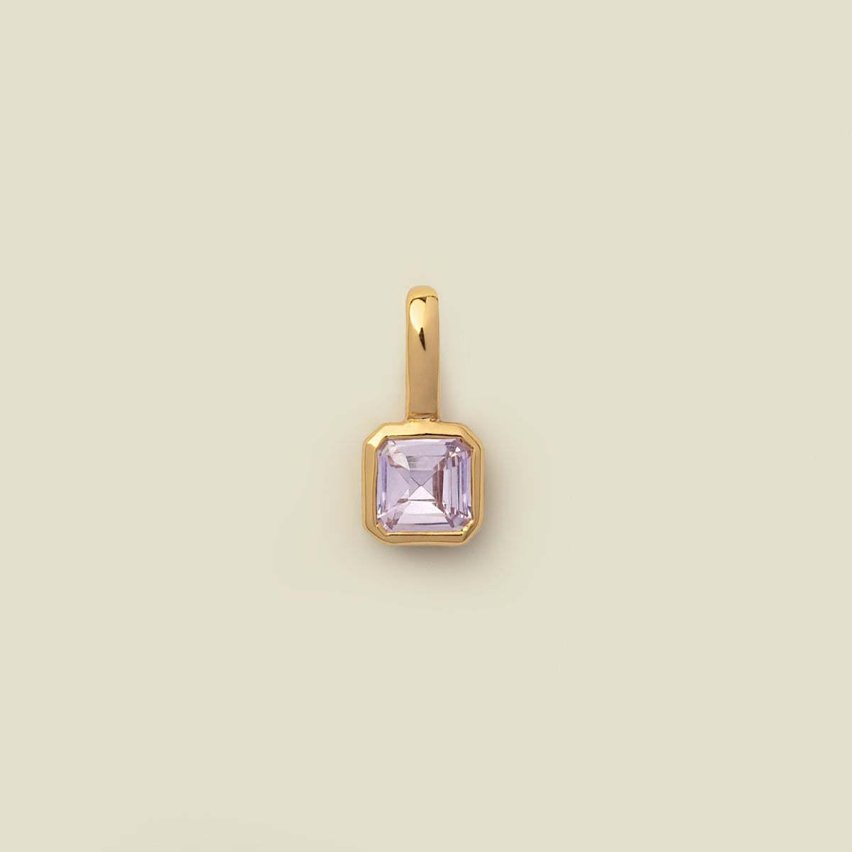 Titanium Steel Color Retention Colorful 12 Birthstone Pendant DIY Accessories Women Twelve Birthstone Cubic Zirconia Pendant Clavicle