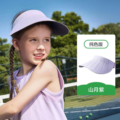 Natural Color Children's Sun Hat Baby Brimless Hat Boys Girls Baseball Cap Sun Hat Beach Wide Brim Summer