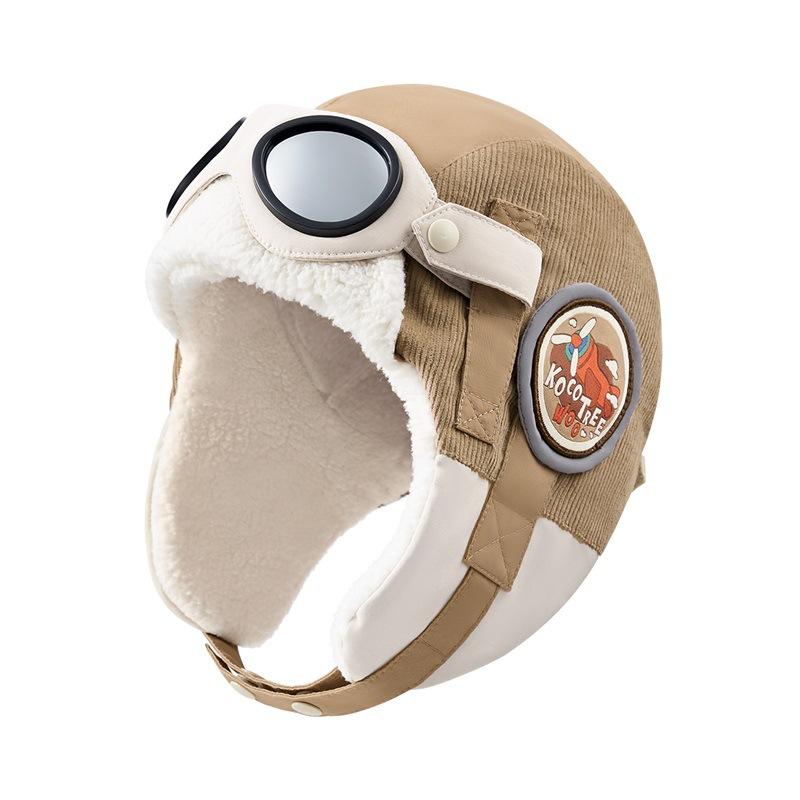 Pilot Children's Hat Autumn Winter Boys Lei Feng Hat Girls Windproof Ear Protection Baby Warm Hat