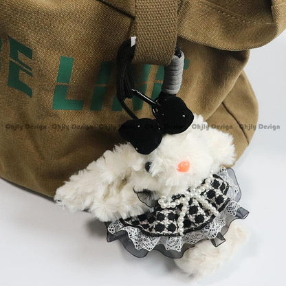 Plush Soft Cute Keychain Pendant Little Red Book Same Style Adorable Rabbit Plush Doll Cartoon Bag Pendant for Women