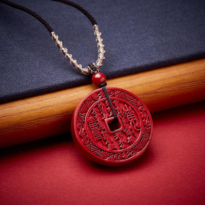 Shanggui Expenditure Necklace Original Ore High Content Purple Gold Sand Imperial Sand Necklace Zodiac Year Cinnabar Pendant Jewelry