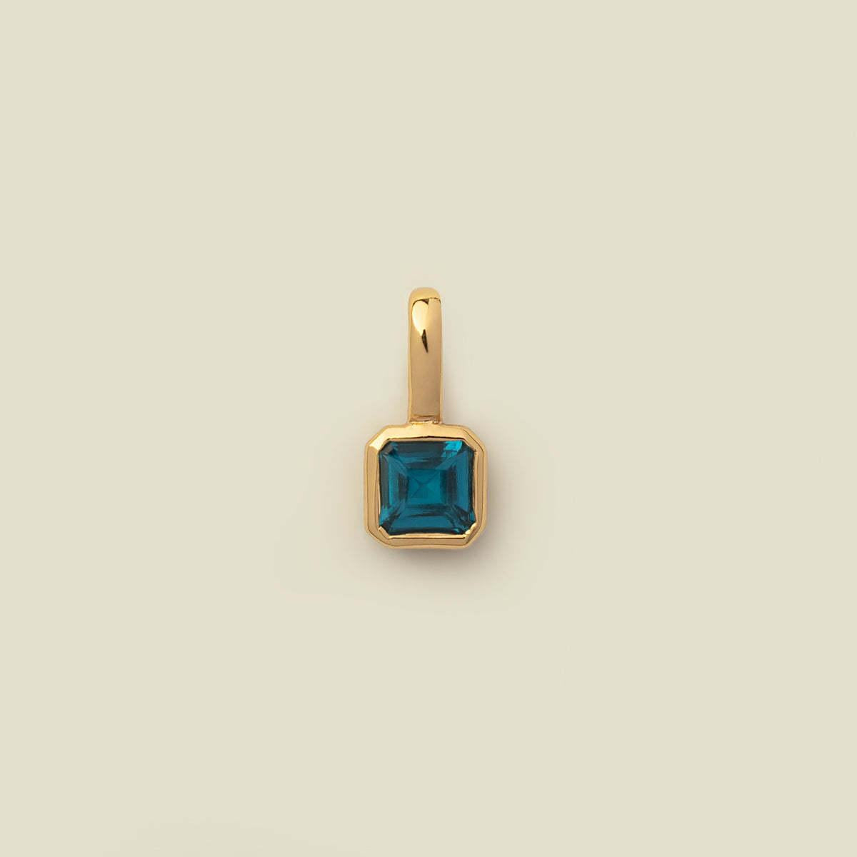 Titanium Steel Color Retention Colorful 12 Birthstone Pendant DIY Accessories Women Twelve Birthstone Cubic Zirconia Pendant Clavicle