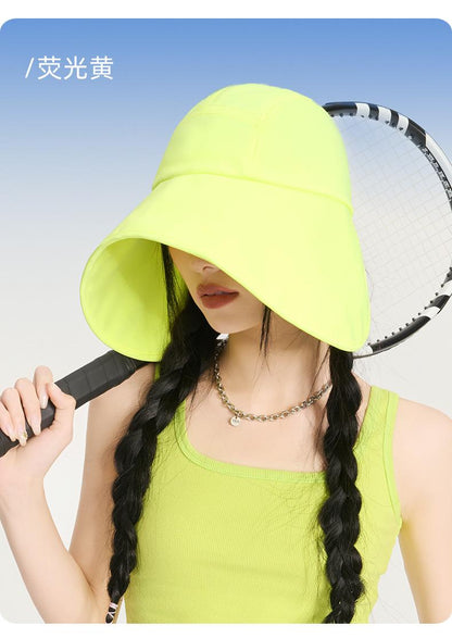 Spring and Summer Sun Protection Hat for Women, Ice Silk Cool Sun Hat, UV Protection, Fashionable Wide Brim Casual Hat