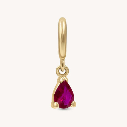 In Stock Classic Elements DIY December Birthstone Zircon Pendant for Women Mother's Day Color Retention Vacuum Furnace Plated 18K Gold