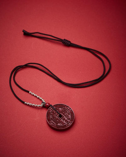 Shanggui Expenditure Necklace Original Ore High Content Purple Gold Sand Imperial Sand Necklace Zodiac Year Cinnabar Pendant Jewelry