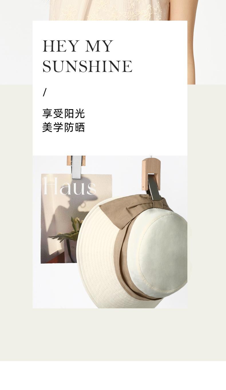[Special Offer] Spring Summer Women's Sun Hat Outdoor Casual Sun Hat Face Slimming Sun Protection Hat Bowknot Fisherman Hat