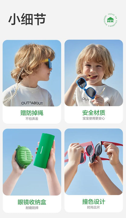 Children's Sunglasses Boys Girls Polarized UV Protection Glasses Girls Baby Sunglasses Boys Fashion Trendy