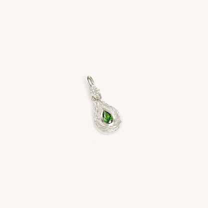 Titanium Steel Color Retention In Stock December Birthstone Irregular Pendant Necklace Round Coin Necklace