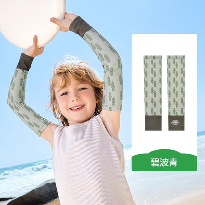 Kocotree Children's Ice Sleeve Boys and Girls Ice Silk Sun Protection Baby Oversleeve Summer Thin Breathable Arm UV Protection