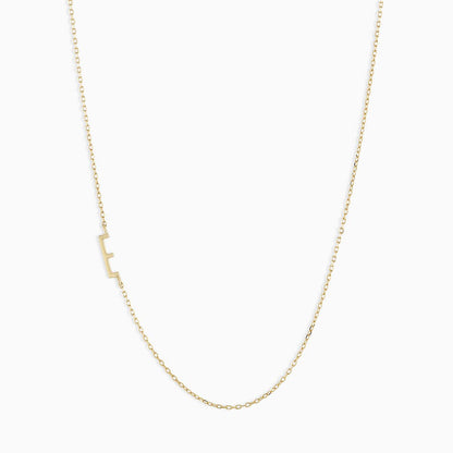 Titanium Steel High Color Retention 26 Letters Capital Initial Necklace for Women Clavicle Chain Gold Plated