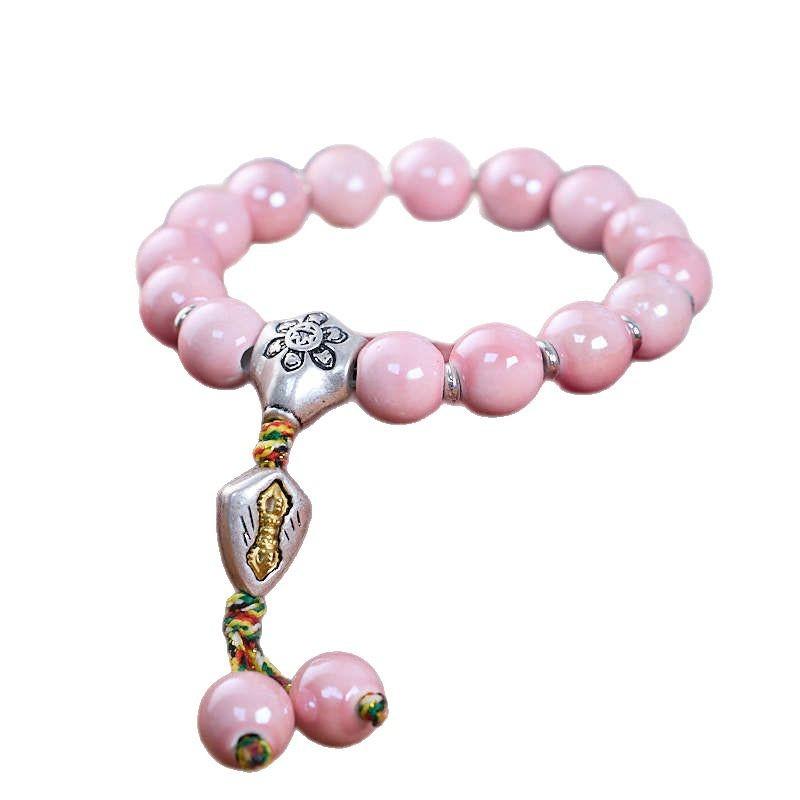 2025 Year of the Snake Yongxiang Ash Glaze Bracelet Ash Porcelain Vajra Glaze Bracelet Temple Blessing Gift