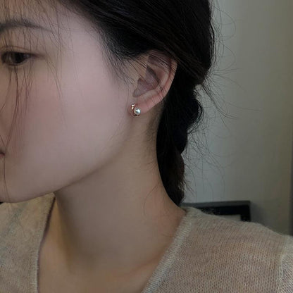 Pearl Non-Pierced Mosquito Coil Ear Clips for Women High-End Light Luxury Earrings New Model