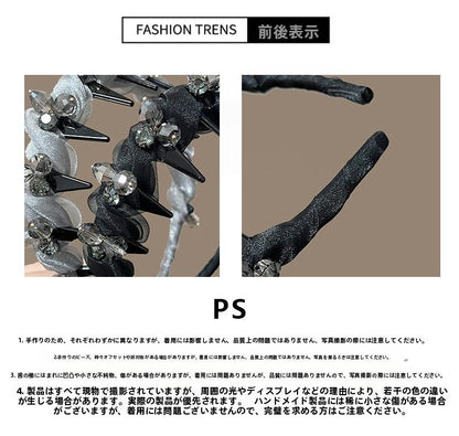 Minimalist Fashion Tooth Comb Headband for Women, High Skull Top Headband, High-End Luxury Versatile Universal Headband