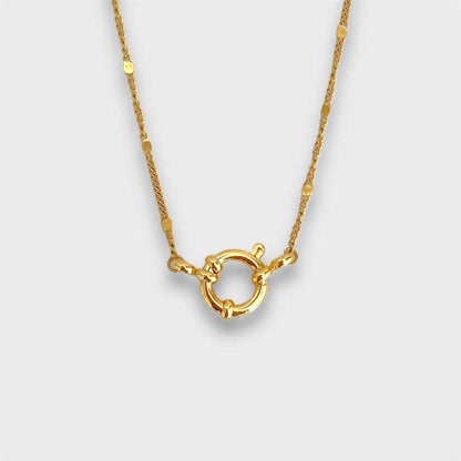 In Stock Classic Elements DIY December Birthstone Zircon Pendant for Women Mother's Day Color Retention Vacuum Furnace Plated 18K Gold