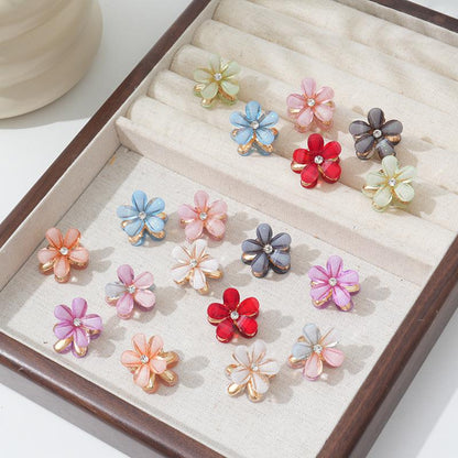 Internet Celebrity Camellia Women's Hair Claw Clip Internet Celebrity Braided Flower Bangs Hair Clip Women's Fashion Versatile