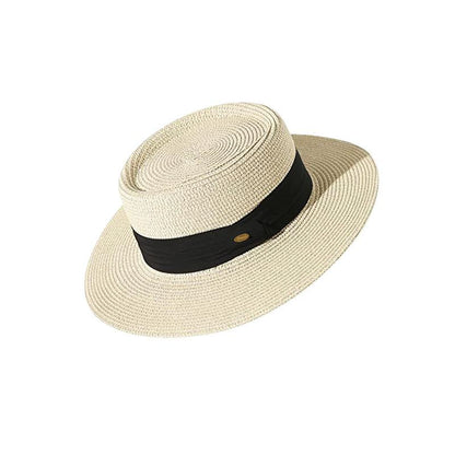 2023 Summer New Women's Straw Hat Outdoor Casual Beach Hat Wide Brim Slimming Sun Hat Vintage Sun Protection Hat