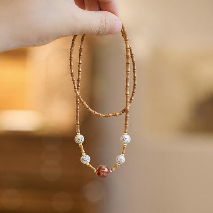 Nanhong Dream Bamboo Knot Olive Stone Bracelet Star Moon Bodhi Red Agate Heart Sutra Three-Circle Multi-Treasure Bracelet