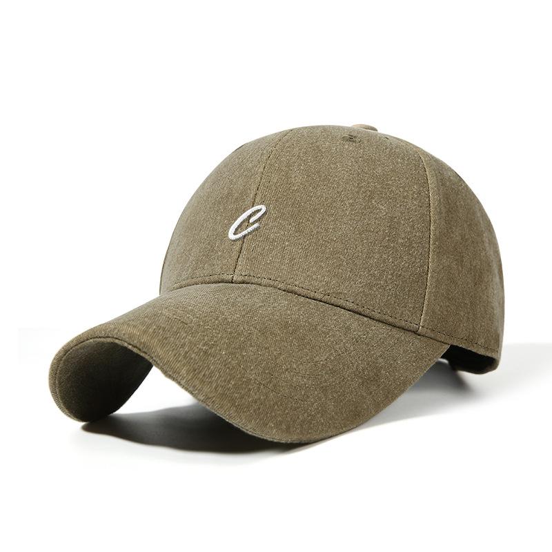 Spring Summer Hat Women Outdoor Sun Protection Baseball Cap Men Original Retro Embroidery Face Slimming Duckbill Cap