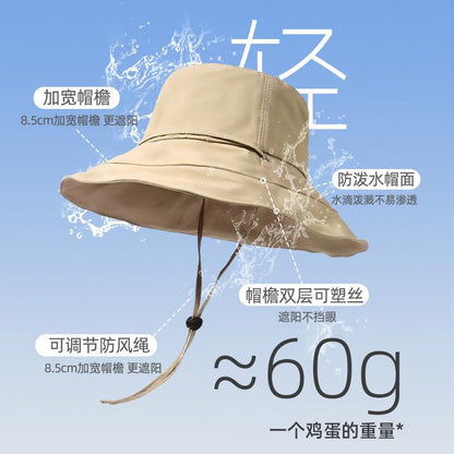 Summer Quick-Dry Waterproof Fisherman Hat for Men and Women Outdoor Fishing Camping Hiking Hat UPF50+ UV Protection Sun Hat