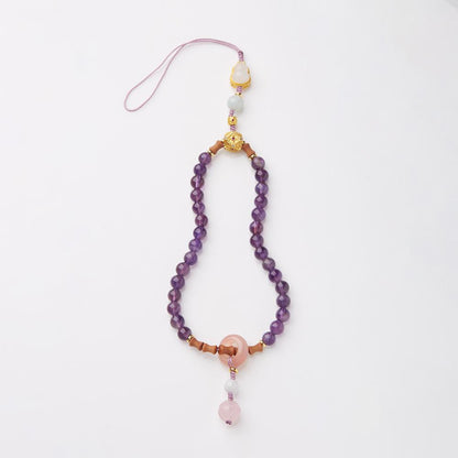 Nine Purple Fire Bracelet for Women Amethyst Purple Phantom Design Crystal Gemstone DIY Bracelet Collection