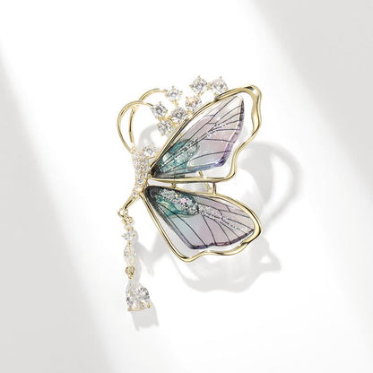 Sparkling Acrylic Transparent Wings Dragonfly Brooch Clothing Accessories Butterfly Corsage Bee Pin