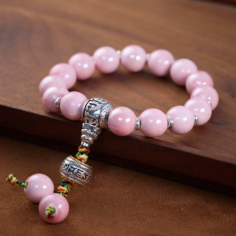 2025 Year of the Snake Yongxiang Ash Glaze Bracelet Ash Porcelain Vajra Glaze Bracelet Temple Blessing Gift