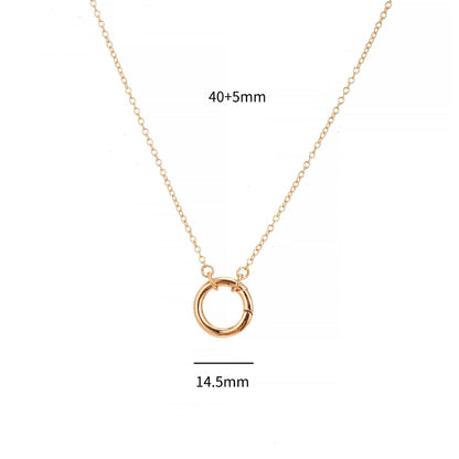Artistic Retro Free DIY Custom Twelve Birthstone Necklace for Women Family Birthday Gift Collarbone Chain