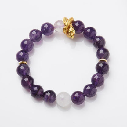 Nine Purple Fire Bracelet for Women Amethyst Purple Phantom Design Crystal Gemstone DIY Bracelet Collection
