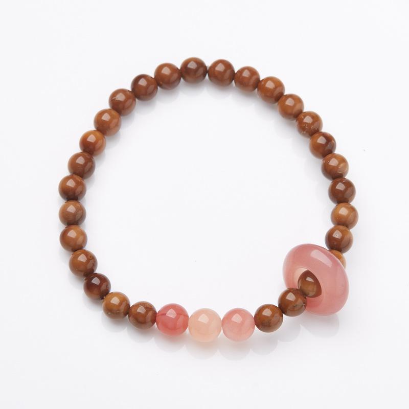 Natural Kuk Bodhi Bracelet Salt Source Agate Simple New Chinese Style Design Cultural Play Bracelet Gift for Best Friend