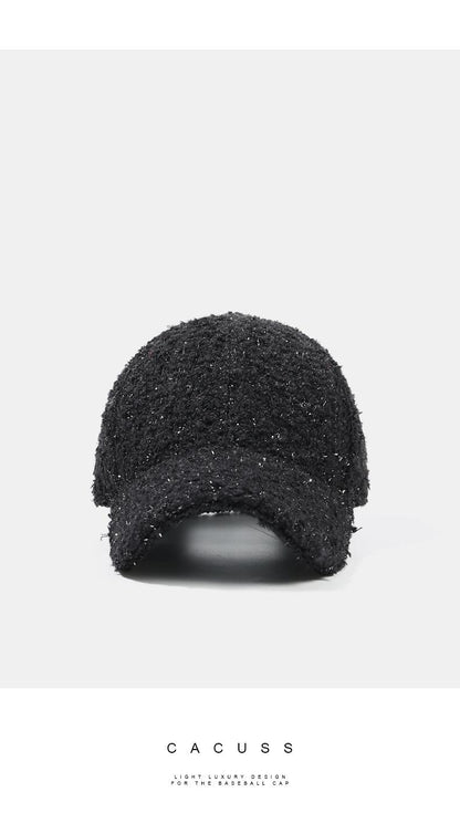 Classic Style Baseball Cap for Women Autumn and Winter Peaked Cap Korean Style Trendy All-Matching Hat Subnet Red Wind Makes Face Look Smaller