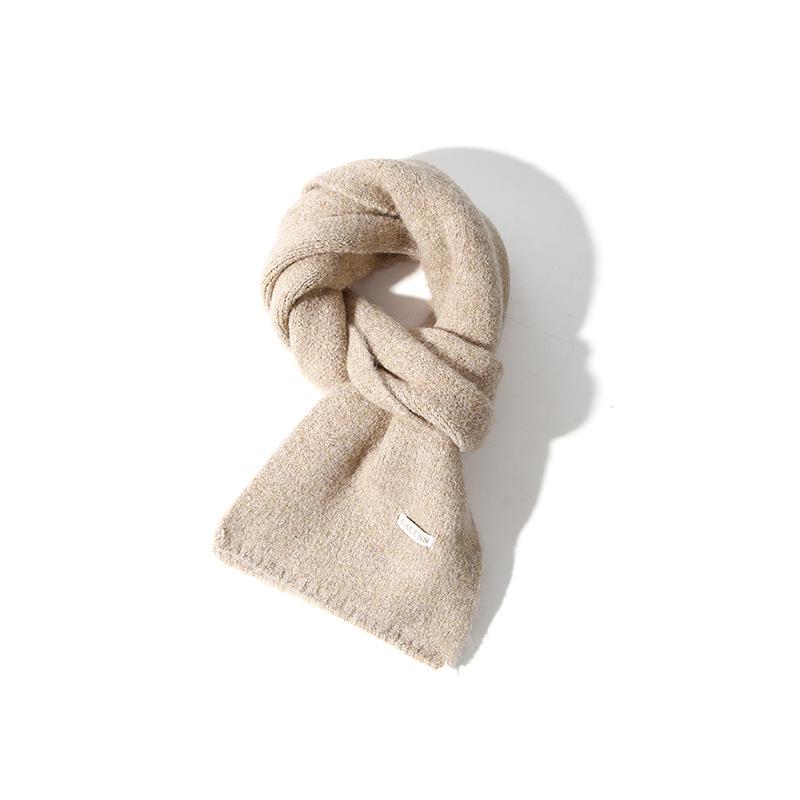 Winter Scarf Wool Blend Warm Neck Scarf Simple Versatile Shawl Cold-Proof Neck Warmer Scarf Unisex