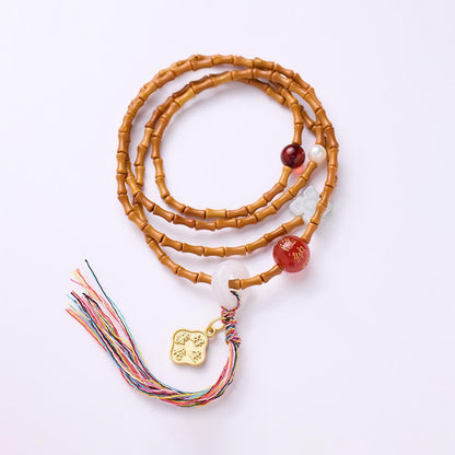 Nanhong Dream Bamboo Knot Olive Stone Bracelet Star Moon Bodhi Red Agate Heart Sutra Three-Circle Multi-Treasure Bracelet