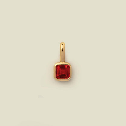 Titanium Steel 12 Birthstone Pendant DIY Accessories Necklace for Women Twelve Colorful Birthstone Cubic Zirconia Pendant