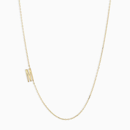 Titanium Steel High Color Retention 26 Letters Capital Initial Necklace for Women Clavicle Chain Gold Plated