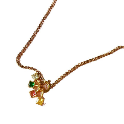 Titanium Steel 12 Birthstone Pendant DIY Accessories Necklace for Women Twelve Colorful Birthstone Cubic Zirconia Pendant