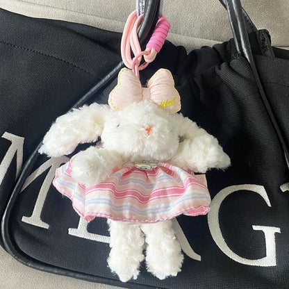 Plush Soft Cute Keychain Pendant Little Red Book Same Style Adorable Rabbit Plush Doll Cartoon Bag Pendant for Women