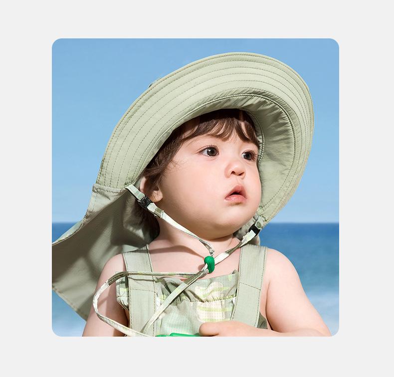 KK Tree Baby Sun Hat Spring and Autumn Style Baby Sun Hat Boys and Girls Big Brim Sun Hat 2025 New Style