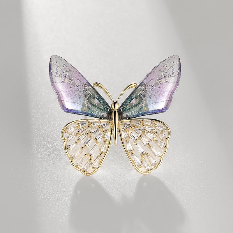 Sparkling Acrylic Transparent Wings Dragonfly Brooch Clothing Accessories Butterfly Corsage Bee Pin